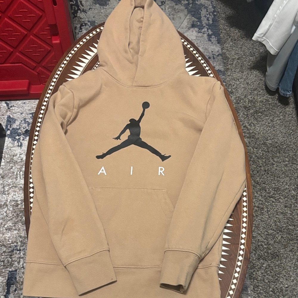 Jordan Tan Hoodie with Black Accents